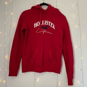 Hollister Red Soft Hoodie for Women Size XS